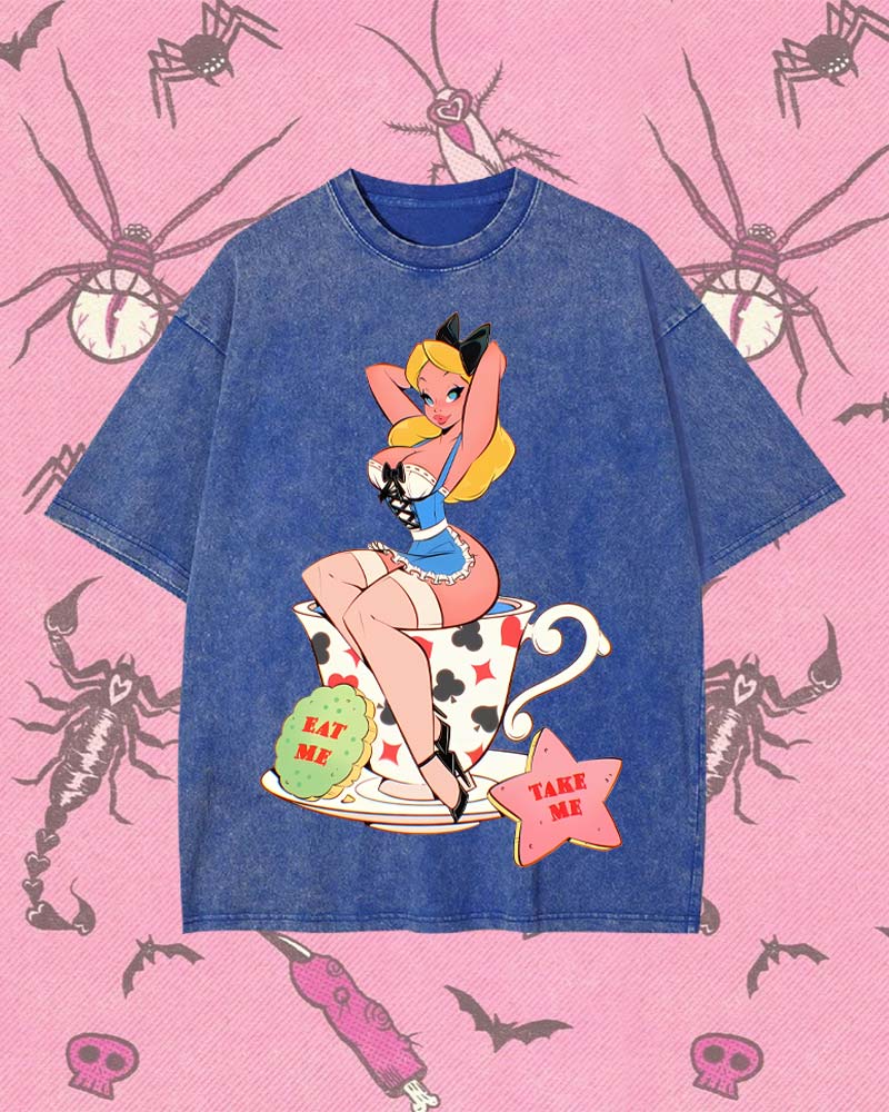 EAT ME, TAKE ME Y2K WASHED TEE