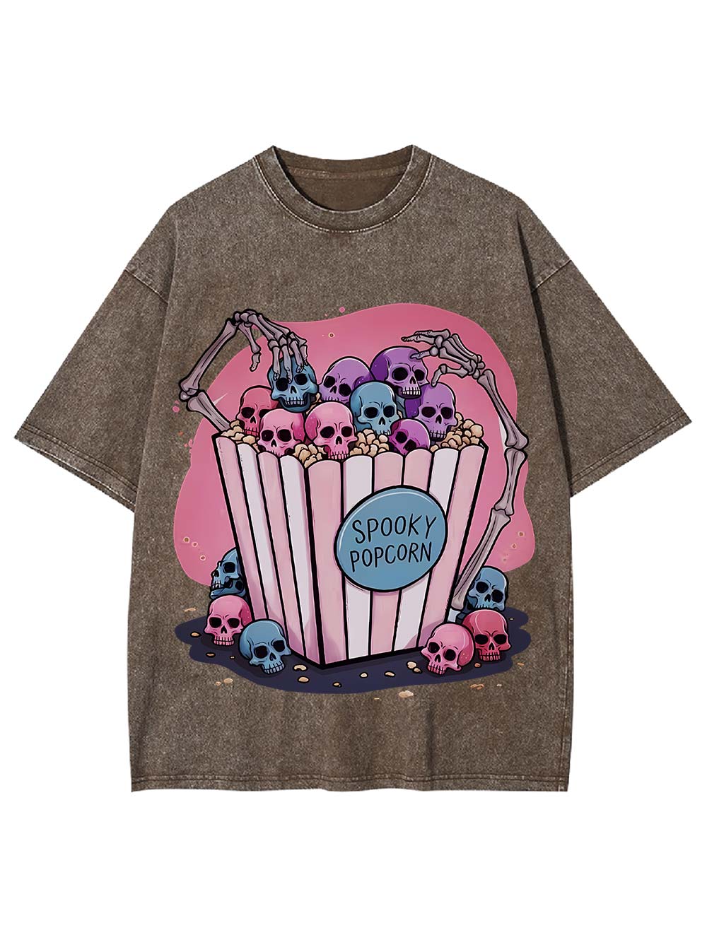 Spooky Popcorn Washed Tee