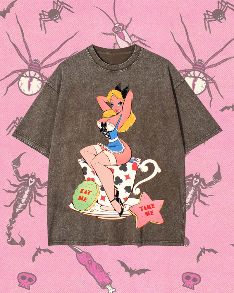 EAT ME, TAKE ME Y2K WASHED TEE