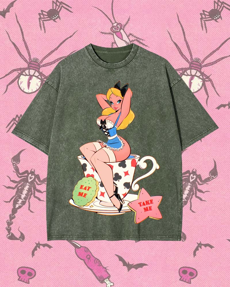EAT ME, TAKE ME Y2K WASHED TEE
