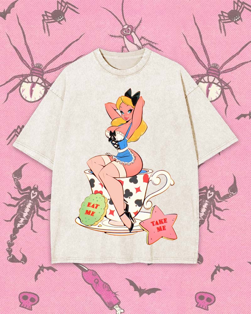 EAT ME, TAKE ME Y2K WASHED TEE