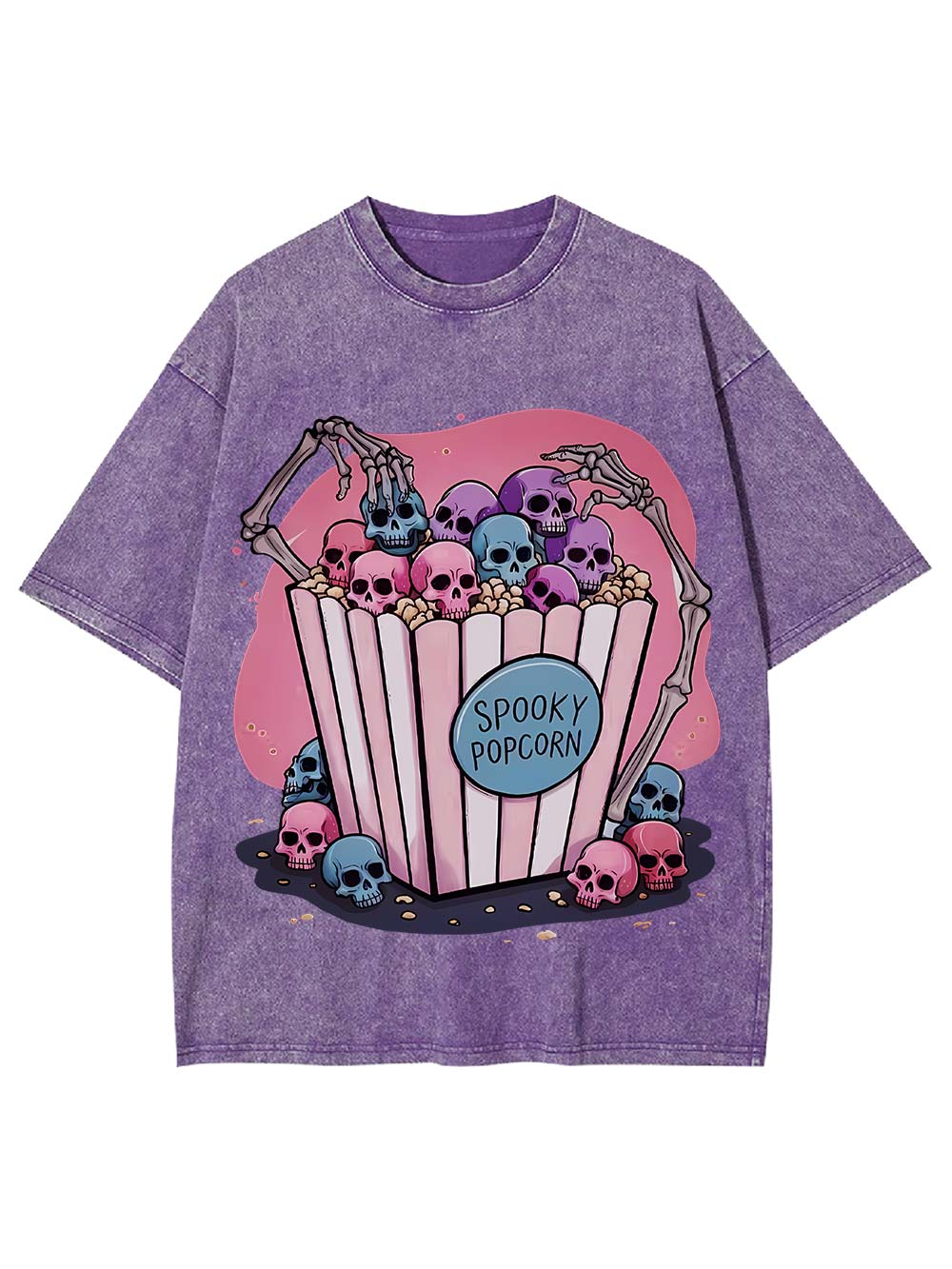 Spooky Popcorn Washed Tee