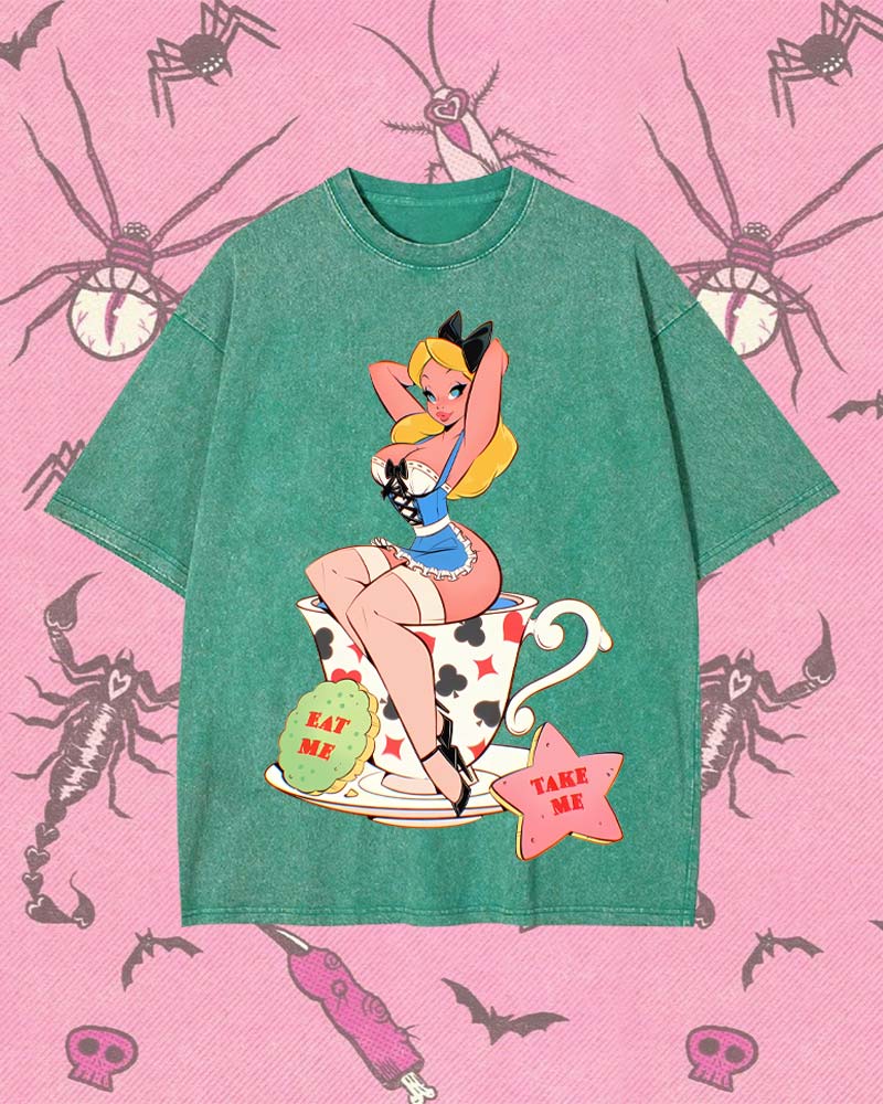 EAT ME, TAKE ME Y2K WASHED TEE