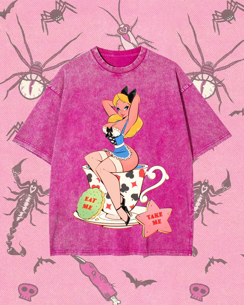 EAT ME, TAKE ME Y2K WASHED TEE