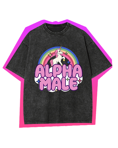 ALPHA MALE Y2K WASHED TEE