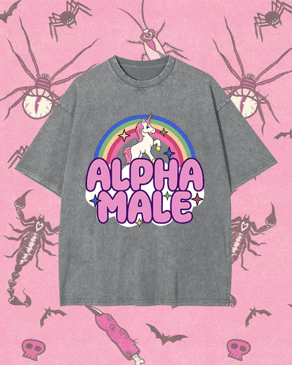 ALPHA MALE Y2K WASHED TEE