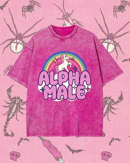 ALPHA MALE Y2K WASHED TEE