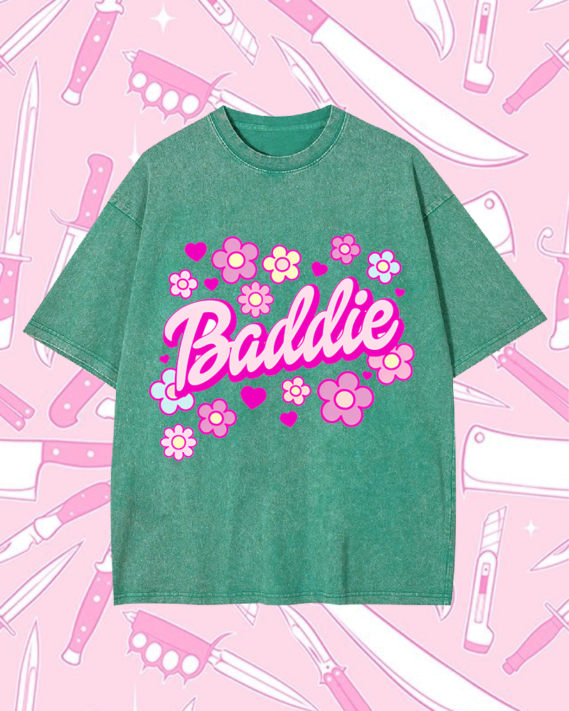 BADDIE WASHED Y2K TEE