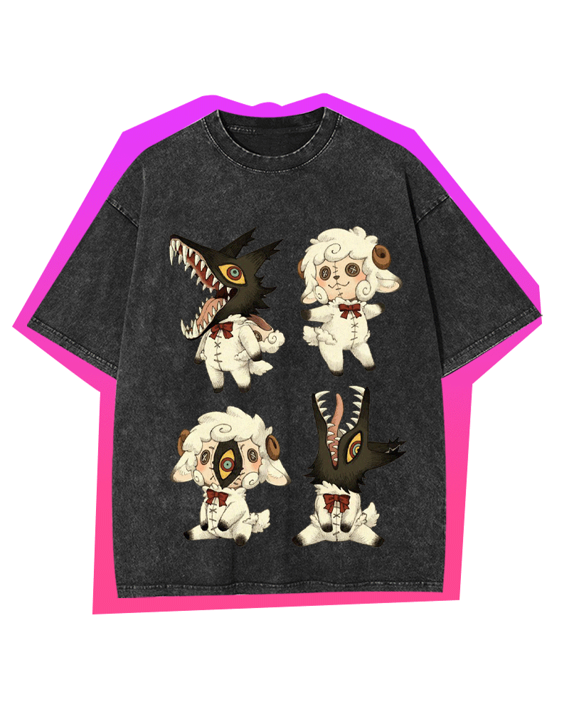 LITTLE SHADOW BEASTS WASHED TSHIRT