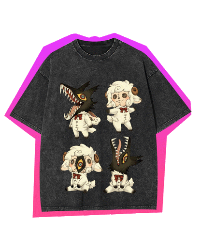 LITTLE SHADOW BEASTS WASHED TSHIRT