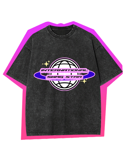 INTERNATIONAL SWAG STAR Y2K WASHED TEE