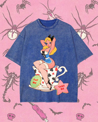 EAT ME, TAKE ME Y2K WASHED TEE