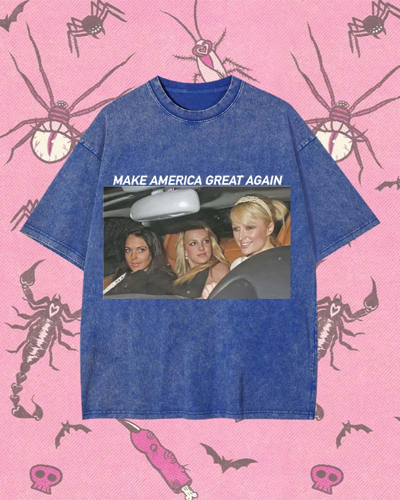 MAKE AMERICA GREAT AGAIN Y2K WASHED TEE