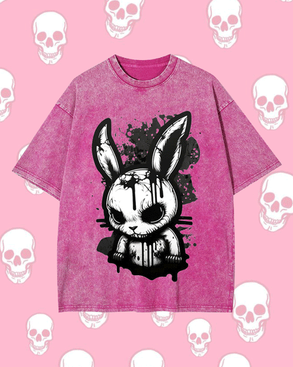 DARK RABBIT WASHED TSHIRT