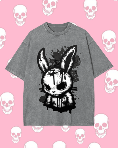 DARK RABBIT WASHED TSHIRT