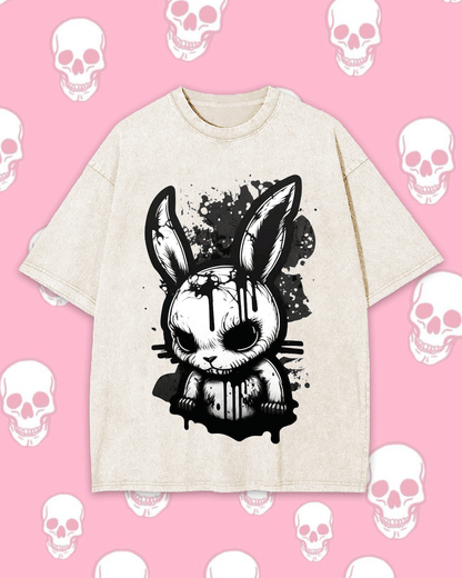 DARK RABBIT WASHED TSHIRT