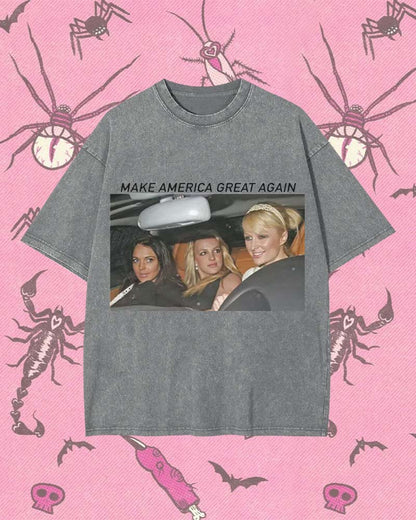 MAKE AMERICA GREAT AGAIN Y2K WASHED TEE