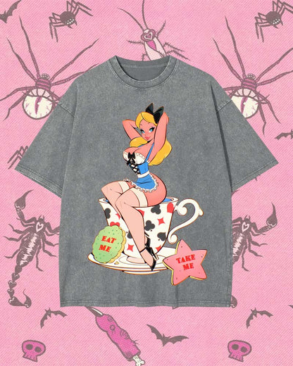 EAT ME, TAKE ME Y2K WASHED TEE