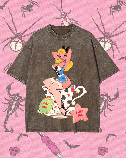 EAT ME, TAKE ME Y2K WASHED TEE