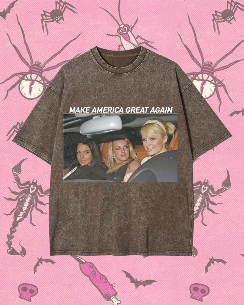 MAKE AMERICA GREAT AGAIN Y2K WASHED TEE