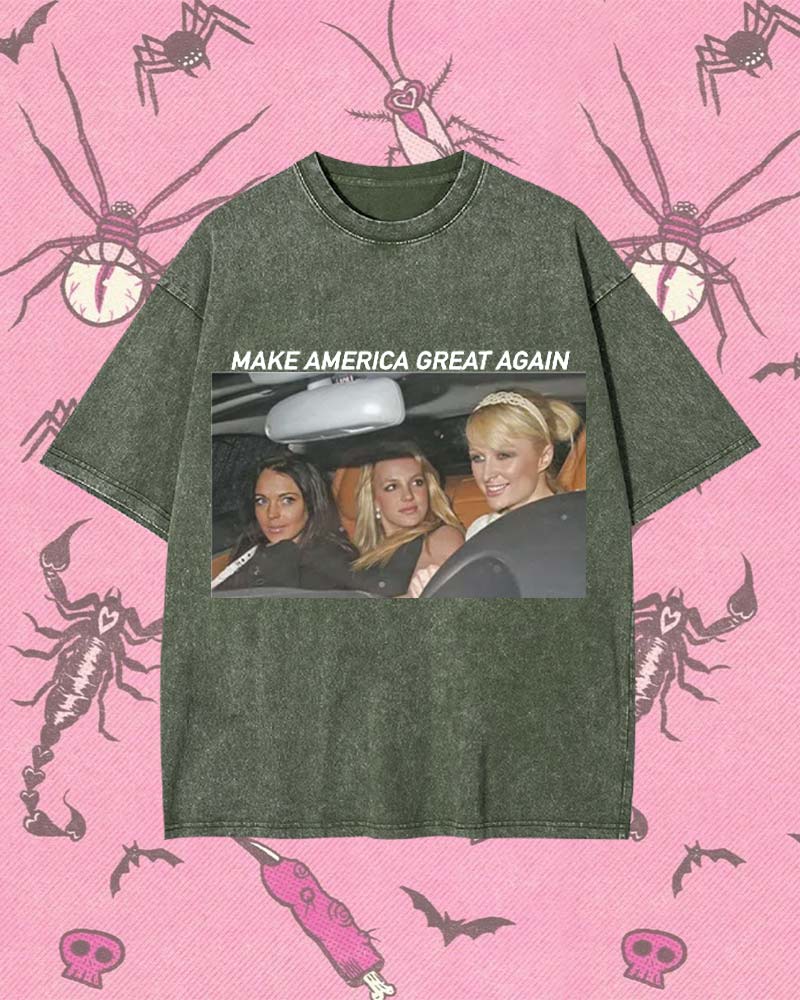 MAKE AMERICA GREAT AGAIN Y2K WASHED TEE