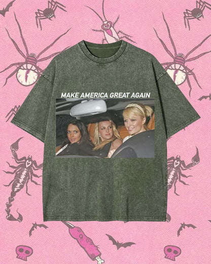 MAKE AMERICA GREAT AGAIN Y2K WASHED TEE