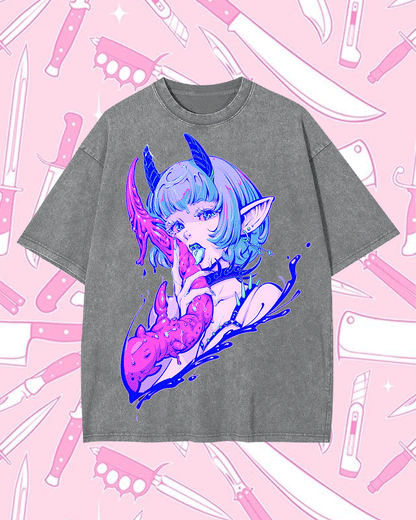 A FANTASY CREATURE WASHED TSHIRT