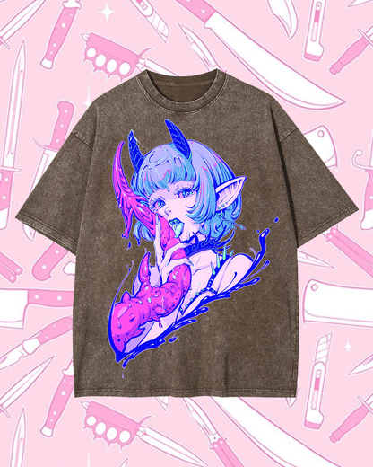 A FANTASY CREATURE WASHED TSHIRT