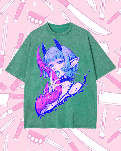 A FANTASY CREATURE WASHED TSHIRT