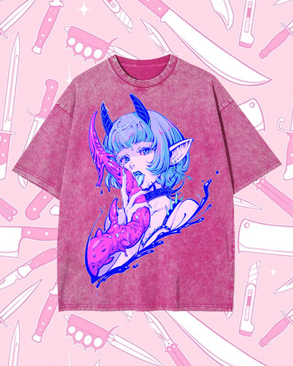 A FANTASY CREATURE WASHED TSHIRT