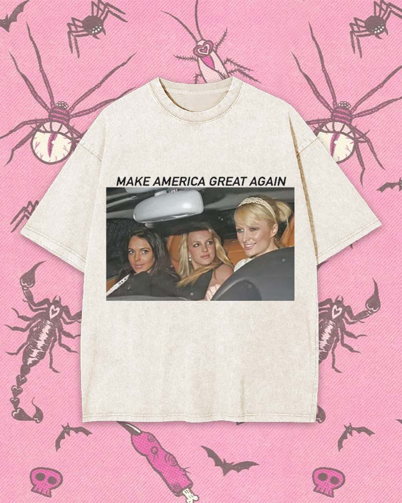 MAKE AMERICA GREAT AGAIN Y2K WASHED TEE