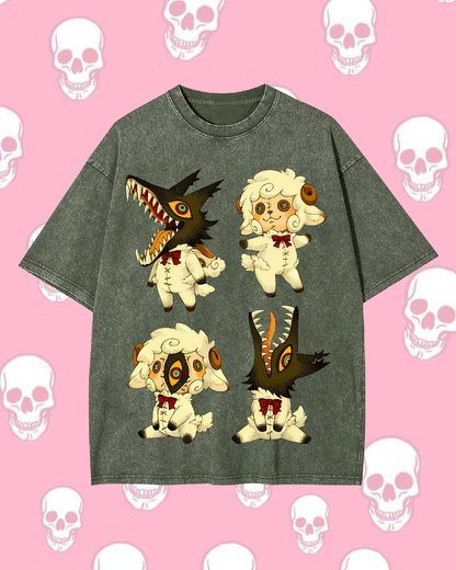 LITTLE SHADOW BEASTS WASHED TSHIRT