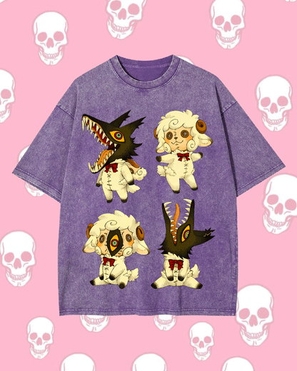 LITTLE SHADOW BEASTS WASHED TSHIRT