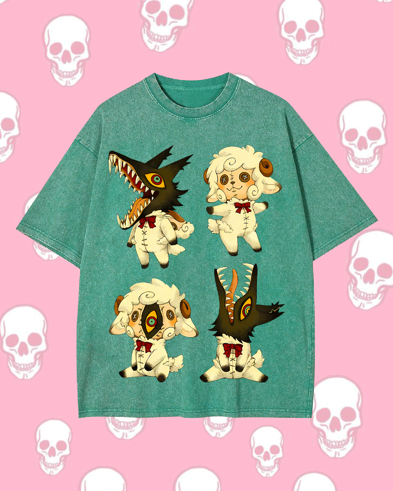 LITTLE SHADOW BEASTS WASHED TSHIRT