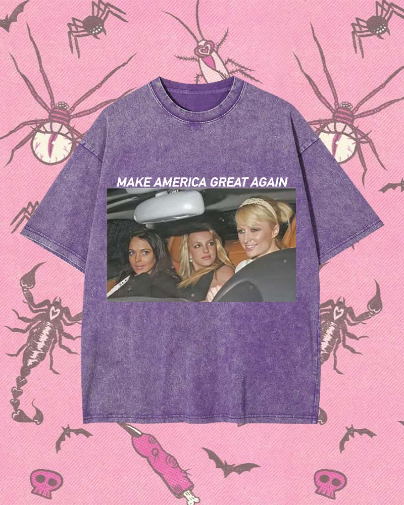 MAKE AMERICA GREAT AGAIN Y2K WASHED TEE
