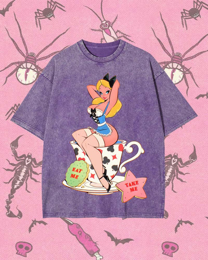 EAT ME, TAKE ME Y2K WASHED TEE