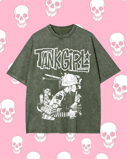 TANK GIRL WASHED TEE