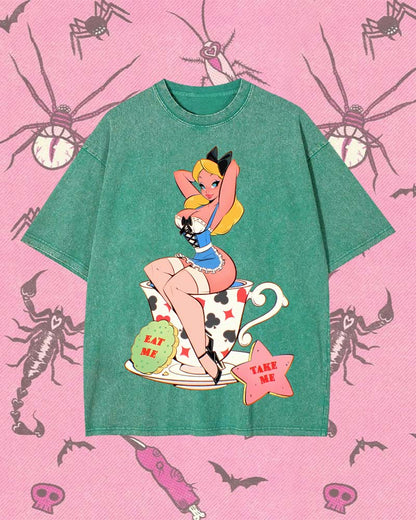 EAT ME, TAKE ME Y2K WASHED TEE