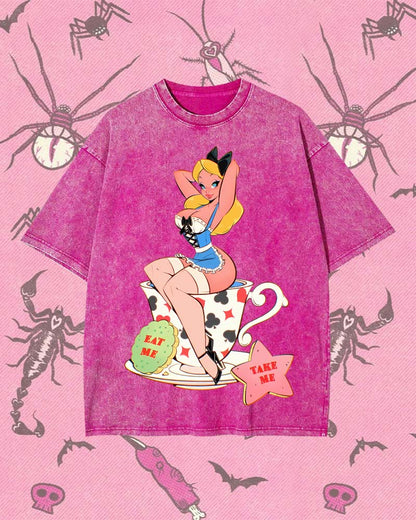 EAT ME, TAKE ME Y2K WASHED TEE
